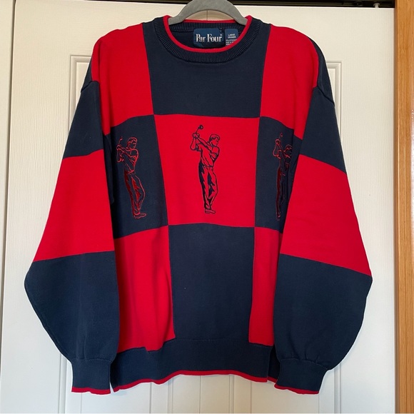 Par Four Sweaters Vintage Par Four Golf Crew Neck Sweater Poshmark